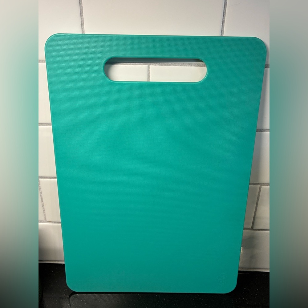 NWOT Green Life Teal Cutting Board